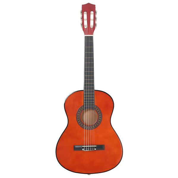 vidaXL Guitarra clássica iniciantes/crianças 3/4 36" madeira de tilia