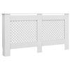 vidaXL Coberturas de radiador 2 pcs 152x19x81,5 cm MDF branco