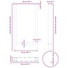 vidaXL P&eacute;s para mesa de bar , brancos, 2 pe&ccedil;as, 50x(90-91) cm, a&ccedil;o