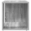 vidaXL Mesa de apoio 33x33x34,5cm derivados de madeira cinzento sonoma