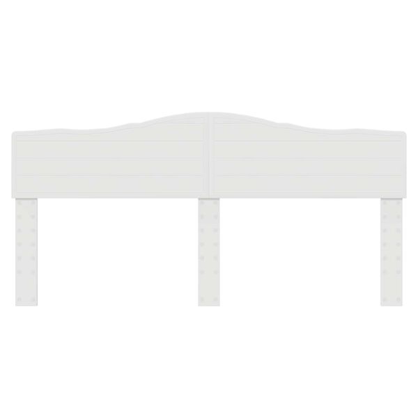 vidaXL Cabeceira Branco Brilhante 200 cm Madeira processada