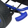 vidaXL Kart a pedais com assento ajustável, azul