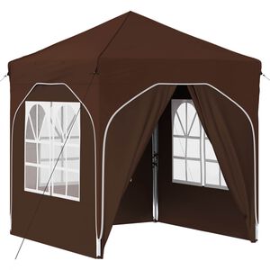 vidaXL Tenda de Festa Pop-up 192 x 192 x 245 cm Castanho