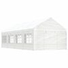 vidaXL Gazebo com telhado 8,92x4,08x3,22 m polietileno branco