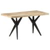 vidaXL Mesa de jantar 140x70x76 cm madeira de mangueira &aacute;spera
