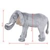vidaXL Elefante de montar em peluche cinzento XXL