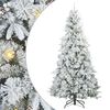 vidaXL &Aacute;rvore de Natal Articulada Artificial Branco 240 cm PE e PVC