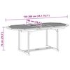vidaXL 7 pcs conjunto de jantar para jardim ac&aacute;cia maci&ccedil;a e textilene