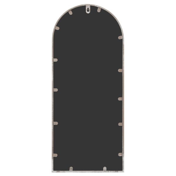 vidaXL Espelho de jardim p/ uso exterior ferro 100x45 cm cor de areia