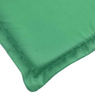 vidaXL Almofadão para cadeira de terraço (75+105)x50x3cm verde