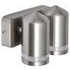 41103 Candeeiro LED de parede Down com forma c&oacute;nica a&ccedil;o inoxid&aacute;vel
