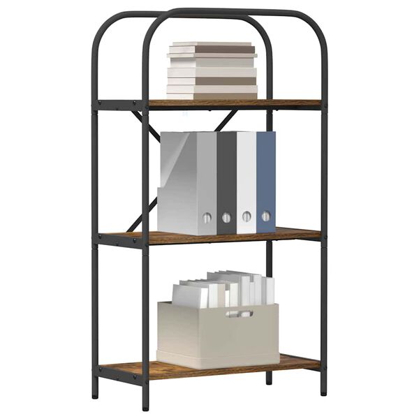 vidaXL Estante Carvalho Defumado 60 x 30 x 109 cm Madeira processada