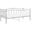 vidaXL Sof&aacute;-cama 90x200 cm metal cinzento