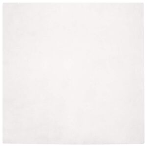 vidaXL Tapete de Pelo Sint&eacute;tico de Coelho Olite Branco 160 x 160 cm