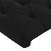 vidaXL Cabeceira de cama c/ abas veludo 83x16x118/128 cm preto