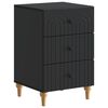 vidaXL Arm&aacute;rio de Cabeceira Preto 43x 41 x 66,5 cm