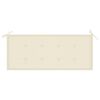 vidaXL Banco de jardim com almofadão 120 cm bambu