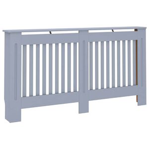 vidaXL Cobertura de radiador 152x19x81,5 cm MDF antracite