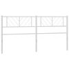 vidaXL Cabeceira de substitui&ccedil;&atilde;o 193 cm metal branco