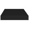 vidaXL Prateleiras de parede suspensas 2 pcs 40x23x3,8cm MDF preto