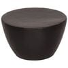 vidaXL Mesa de centro em alum&iacute;nio martelado &Oslash; 50x30 cm preto