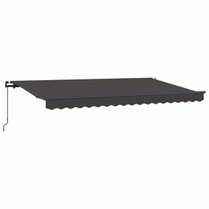 vidaXL Toldo Retr&aacute;til Manual Antracite 350 x 200 cm tecido