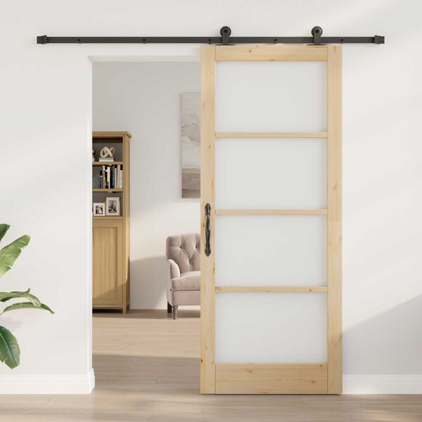 vidaXL Porta Deslizante ORKDAL Natural 86 x 211 cm