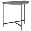 vidaXL Mesa de jardim 80x50x75 cm vime PE cinzento
