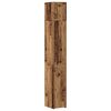vidaXL Arm&aacute;rio de arruma&ccedil;&atilde;o 3 pcs Madeira antiga 30 x 42,5 x 225 cm