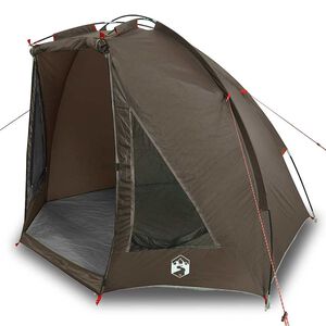vidaXL Tenda de pesca para imperme&aacute;vel castanho