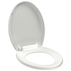 vidaXL Tampo de sanita fecho suave com design remo&ccedil;&atilde;o r&aacute;pida branco