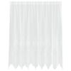 vidaXL Cortina de Renda Branco 180 x 200 cm Poli&eacute;ster