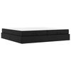 vidaXL Estrutura de cama com colch&atilde;o Outros 2 unid. Preto PVC