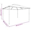vidaXL Gazebo 4x4x3 m 180 g/m&sup2; antracite