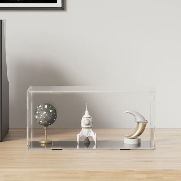 vidaXL Caixa expositora transparente 24x12x11 cm acrílico