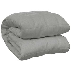 vidaXL Manta pesada 10 kg 138x200 cm tecido cinza