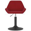 vidaXL Banco de bar veludo vermelho tinto