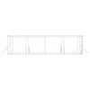 vidaXL Canil de exterior 4x8x2 m a&ccedil;o galvanizado prateado