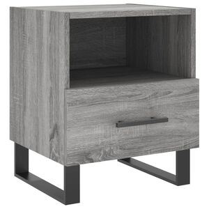 vidaXL Mesa cabeceira 40x35x47,5 cm derivados madeira sonoma cinza