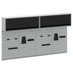 vidaXL Conjunto de Arm&aacute;rios de Ferramentas 6 unid. Preto