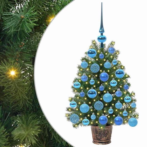vidaXL &Aacute;rvore de Natal Artificial com 150 LEDs Verde 75 cm PE e PVC