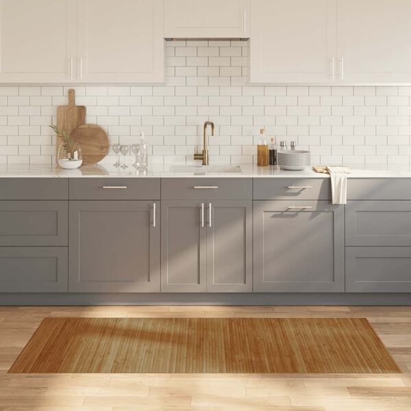 vidaXL Tapete retangular 80x200 cm bambu castanho