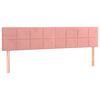 vidaXL Cama boxspring com colch&atilde;o 120x190 cm veludo rosa