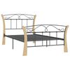 vidaXL Estrutura de cama 100x200 cm metal preto