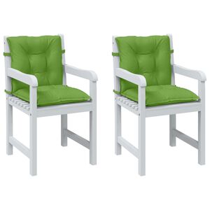 vidaXL Almofad&otilde;es lombares p/ cadeiras 2pcs mesclado tecido verde