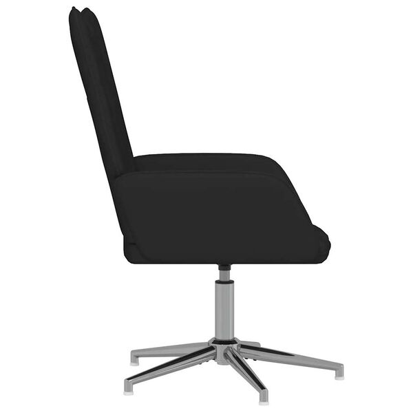 vidaXL Cadeira de descanso veludo preto