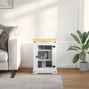 vidaXL Gabinete HiFi Branco 60 x 50 x 82 cm Madeira de Pinheiro S&oacute;lida
