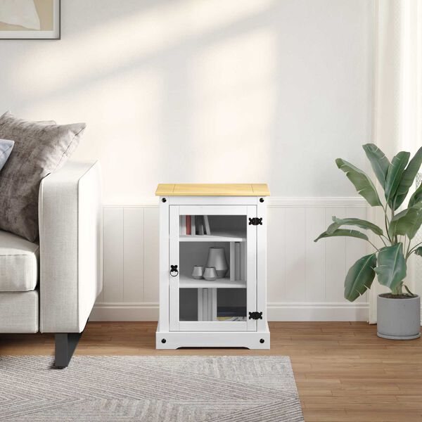 vidaXL Gabinete HiFi Branco 60 x 50 x 82 cm Madeira de Pinheiro S&oacute;lida
