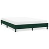 vidaXL Estrutura de cama sem colch&atilde;o 160x210 cm veludo verde-escuro