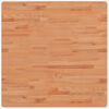 vidaXL Tampo de mesa quadrado 80x80x4 cm madeira de faia maci&ccedil;a